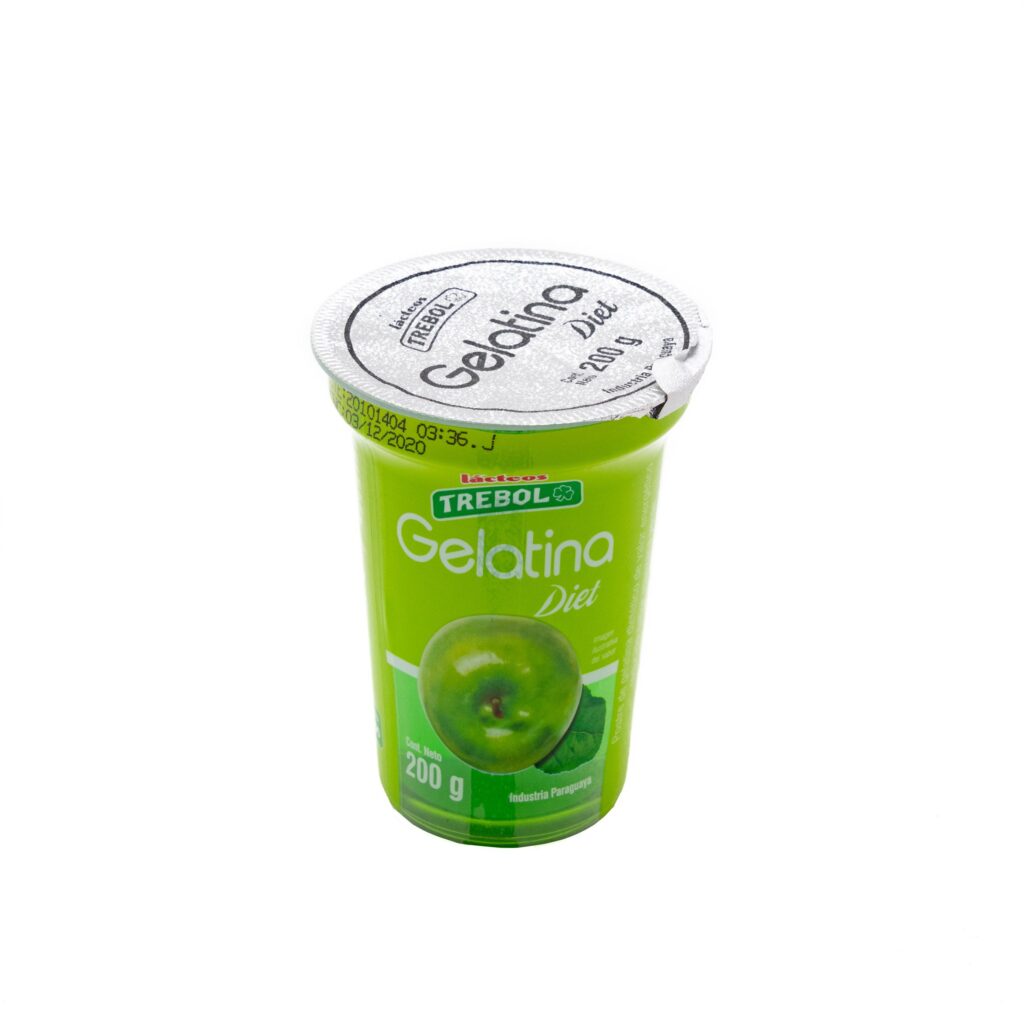 GELATINA TREBOL SABOR MANZANA 200G