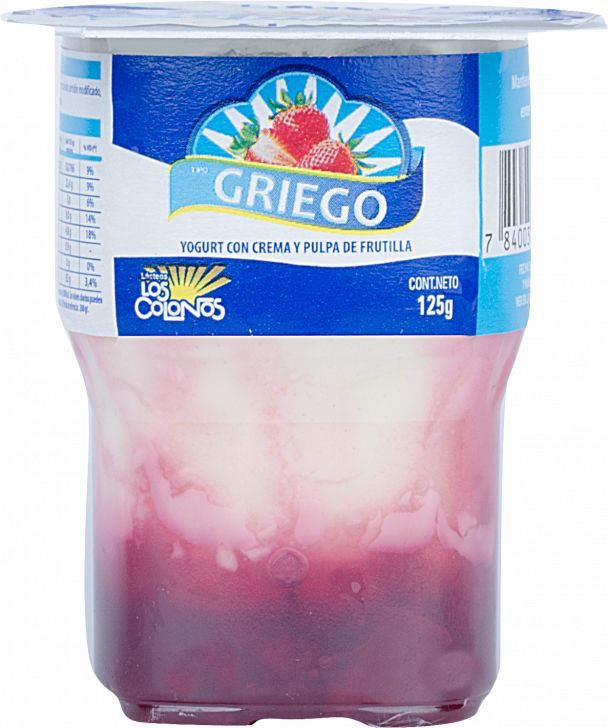 YOGURT GRIEGO X 125GR GR (CON FRUTITA) LOS COLONOS