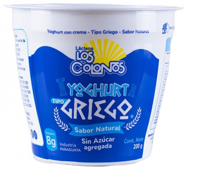 YOGURT GRIEGO NATURAL 200GR LOS COLONOS